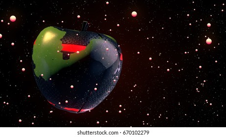 Abstract art background. 3D rendering