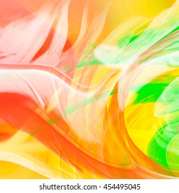 Abstract Art Background Backdrop Swirl Yellow Red Orange Green White Swipe Swish Swirl Spin Background Backdrop Vivid 