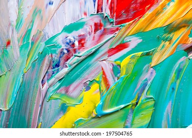 Abstract art background. Hand-painted background. SELF MADE. - Shutterstock ID 197504765