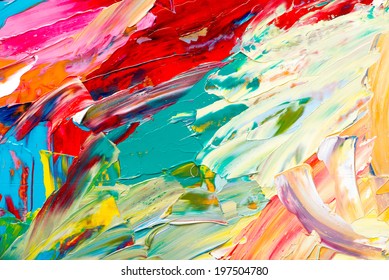 Abstract art background. Hand-painted background. SELF MADE. - Shutterstock ID 197504780