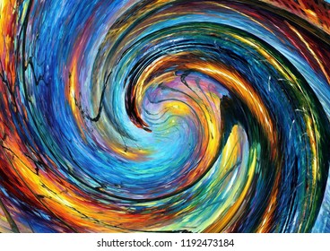 Abstract Art Background Oil On Canvas Stock Illustration 1192473184 ...