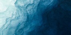 Arrière-plan Abstrait Peint Bleu Avec Texture Grunge Liquide Et Fluide.
