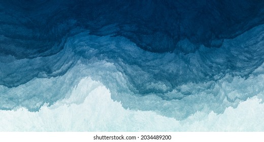 Abstract art blue paint background and liquid fluid grunge texture 