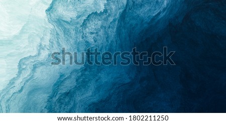 Abstract art blue paint background with liquid fluid grunge texture. 商業照片 © 