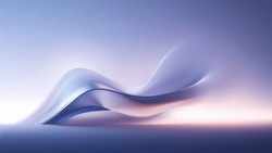 Abstract Art Design Background With Silky Wave