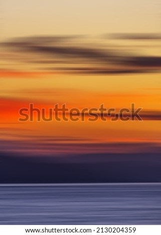 Similar – Sunrise in the sea for background.