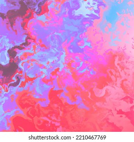 Abstract Art Liquid Paint Mixing Pastel Gradient Background Swirling Together, Messy Looking Paint Not Mixing, Layering Of Color In Stripes