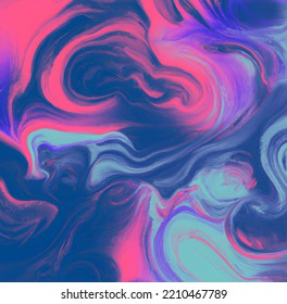 Abstract Art Liquid Paint Mixing Pastel Gradient Background Swirling Together, Creatinve Backdrop , Surreal Flowing Paint, Vortex Psychedelic Fantasy