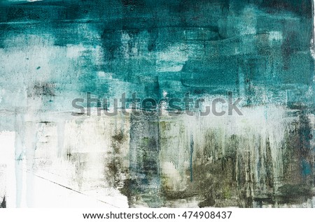 Abstract art painting. Watercolor drips. Grunge texture.