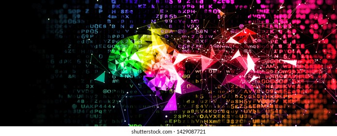 Abstract artificial intelligence in technology concept