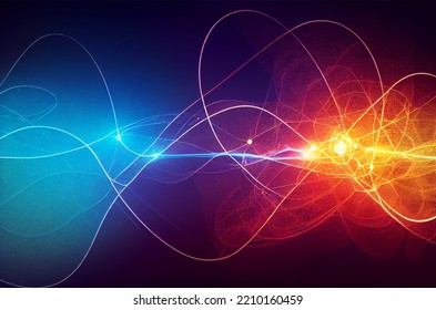 Abstract Artificial intelligence. Technology web background. Virtual concept.abstract future sci fi.Brain wave concept for big data.Space and multiverse.sound wave cyber.equalizer light effect.voice.