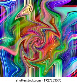 Art Abstract Chaos Textured Bright Background Stock Illustration