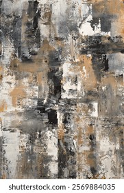Abstract artistic background, creative design, modern texture effect, fine art wall decor, mural art, printing material, oil painting elements, large strokes, artistic pattern, contemporary artwork.