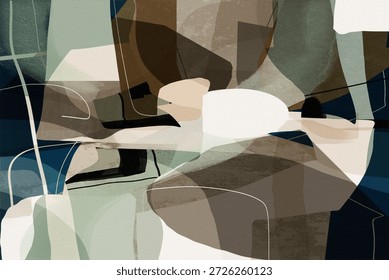 Abstract artistic background, creative design, modern texture effect, fine art wall decor, mural art, printing material, oil painting elements, large strokes, artistic pattern, contemporary artwork