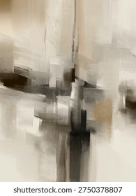 Abstract artistic background, creative design, modern texture effect, fine art wall decor, mural art, printing material, oil painting elements, large strokes, artistic pattern, contemporary artwork