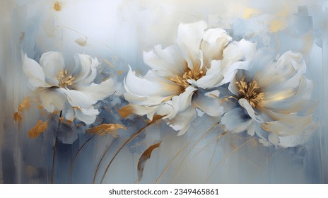 Abstract artistic background. Golden elements. Textured background. Watercolor, Modern Art. flowers, plants, tropical, leaves, posters, cards, murals, rugs, hangings, prints, wall art