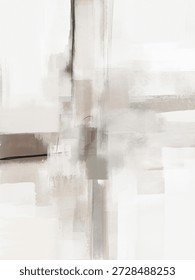 Abstract artwork with dynamic lines and soft colors, creating a harmonious and modern composition, perfect for contemporary interior design and artistic projects