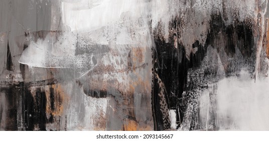 Abstract artwork. Versatile artistic background for creative design projects: posters, banners, cards, websites, books, magazines, prints, wallpapers. Expressive brush strokes. Neutral colours. 