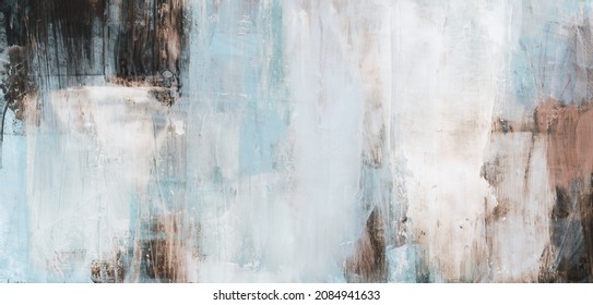 Abstract artwork. Versatile artistic image for creative design projects: posters, banners, cards, websites, books, wallpapers. Oil on cardboard. Pastel colours.