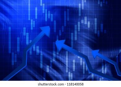 Abstract background with arrows