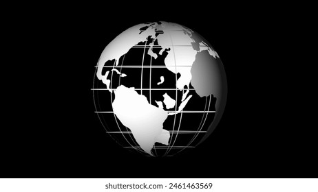 Abstract background basic geometry line overlaps and arranges in a random pattern. world map background, TV News show Broadcast template.