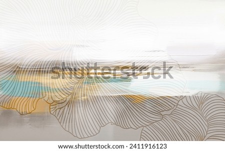 Image, Stock Photo whirlpools Horizon Bright