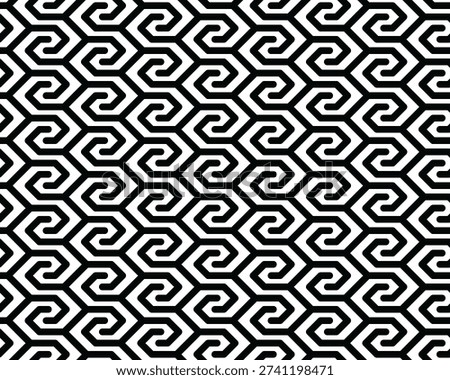 Abstract background with black wave lines on a white background