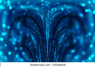 abstract background blue bokeh circles. Beautiful background with particles.