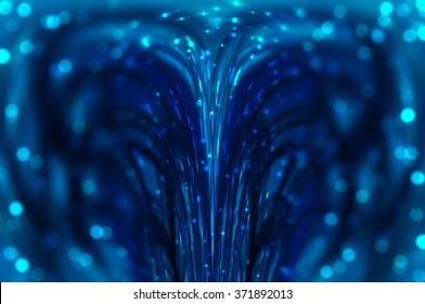 abstract background blue bokeh circles. Beautiful background with particles.
