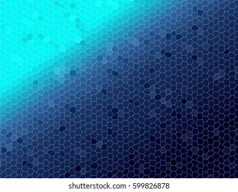 abstract background, blue mosaic pattern