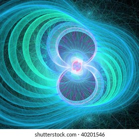 Dramatic Wave Space Abstract Painting Stock Illustration 113621701 ...