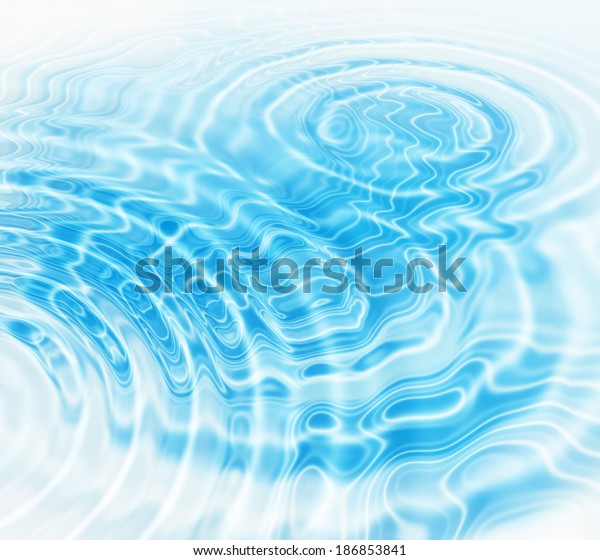 青の放射状の水紋のある抽象的な背景 のイラスト素材