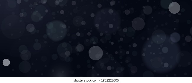 Abstract Background With Bokeh Effect. Blur Bokeh Of Light On Black Background. Light Abstract Glowing Bokeh Lights. Magic Concept.