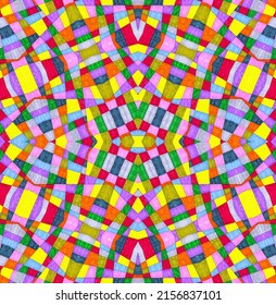 Abstract background with bright multicolored pattern