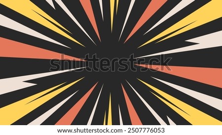 abstract background with broken lines lightning in retro colors