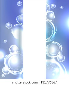abstract background with bubbles elements.