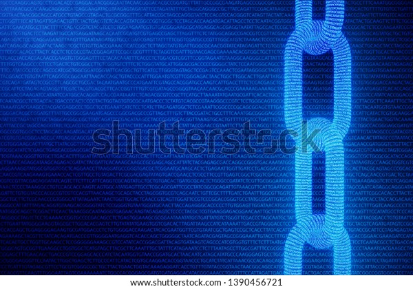 Abstract Background Chain Concept Medical Blockchain Stock Illustration