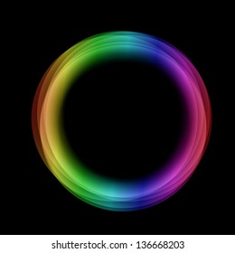 abstract background with circle spectrum