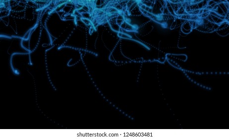 Abstract background with circles and lines. Different shades and thickness.