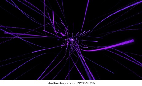 Abstract background with circles and lines. Different shades and thickness.