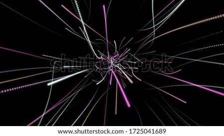 Abstract background with circles and lines. Different shades and thickness.