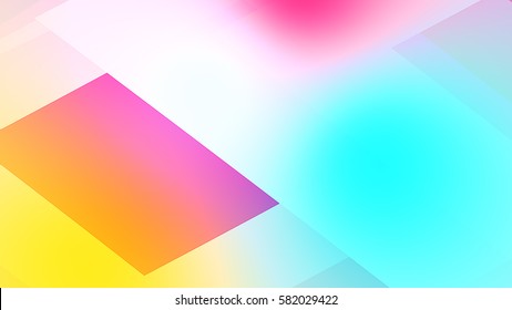 Abstract Background From Colourful Huge Shapes, Glassy And Transparent Surfaces