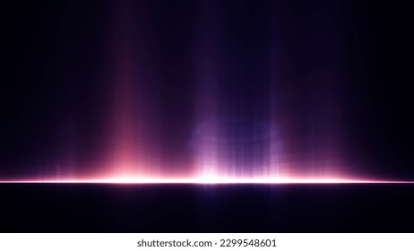 Abstract background – columns of purple light rising from the horizon