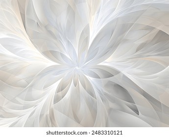 abstract background composed of interlocking waves in a layered composition silk-like