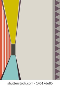 abstract background with corridor