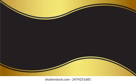 The abstract background design with black and gold makes it more elegant and luxurious - Powered by Shutterstock