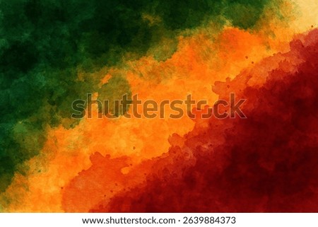 Abstract background design with Juneteenth theme, with wavy patterns, Abstract wave background. Black History Month watercolor background.
