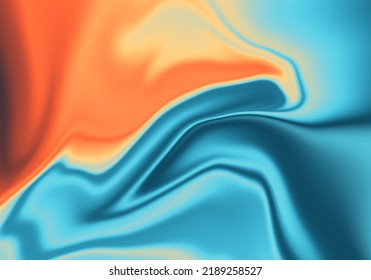 Abstract Background Design, Yellow Orange And Blue Paint Color Flow, Artistic Liquid Watercolor Background For Website, Brochure, Banner, Poster.