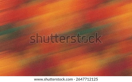 Abstract background with diagonal brush strokes in warm colors like red, orange, and yellow, with subtle hints of green and dark brown, creating a textured, grainy effect.