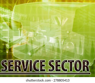 Abstract Background Digital Collage Concept Illustration Service Sector